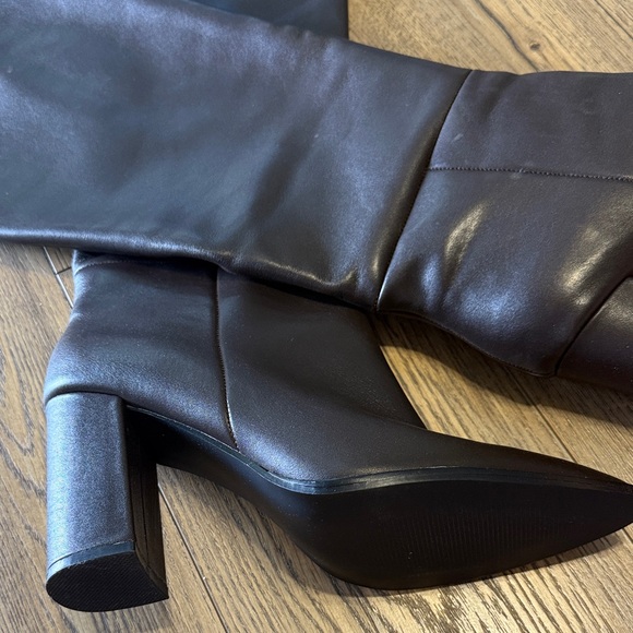 Steve Madden Brown Leather Knee High Boots | Size 10 | New - Picture 2 of 4